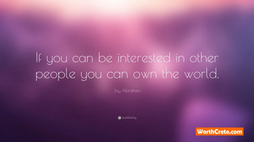 Take Interest In The People